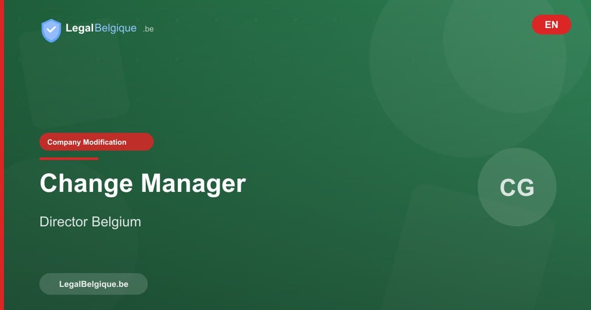 Changing Directors or Managers in Belgium: Complete Procedure