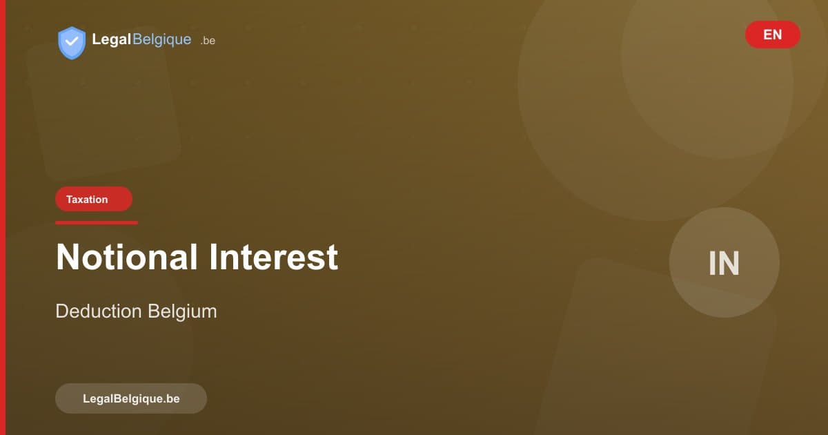 The Risk Capital Deduction (Notional Interest) in Belgium