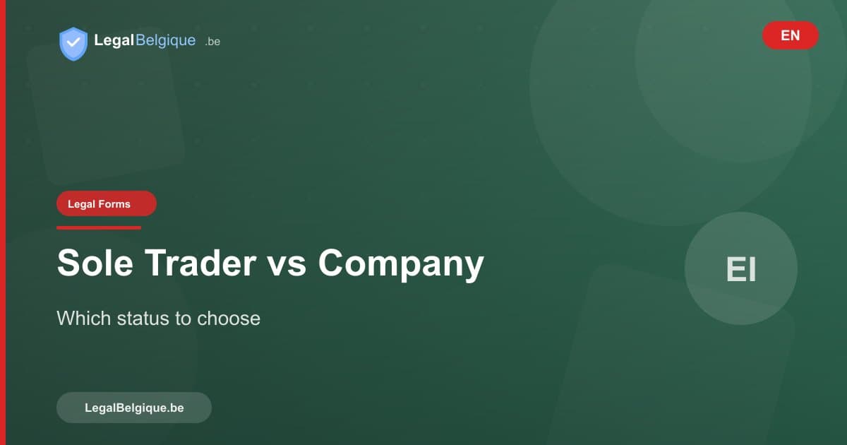 Sole Proprietorship or Company in Belgium: How to Choose?