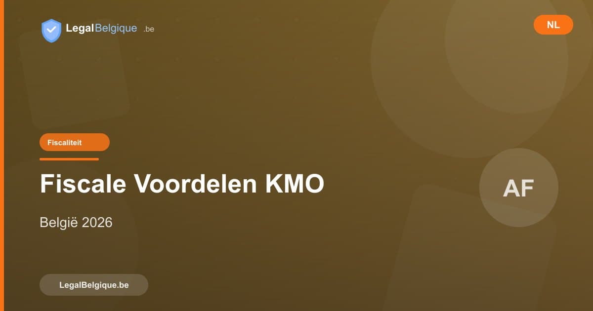De fiscale voordelen voor KMO's in België in 2026