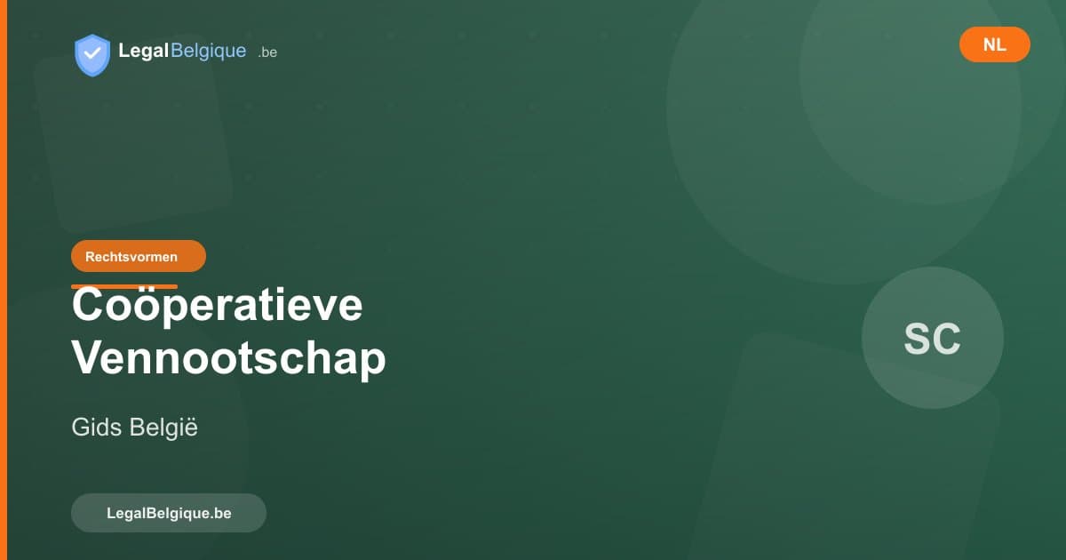 De coöperatieve vennootschap (CV) in België: complete gids